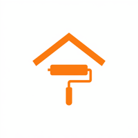 House painting with roller icon
