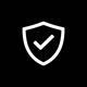 Warranty shield icon